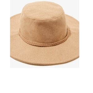 Stylish Tan Braided Band Hat